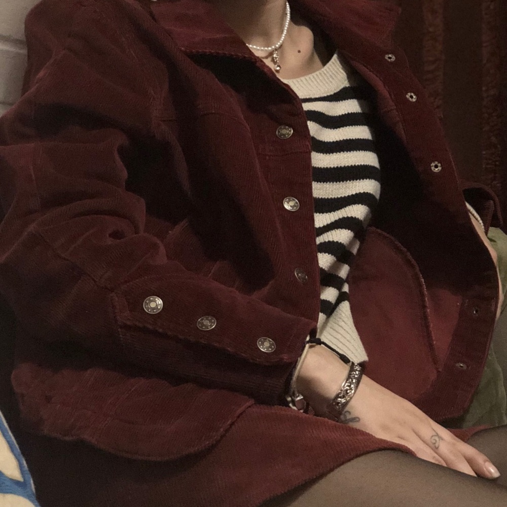 Velcro Burgundy Jacket
